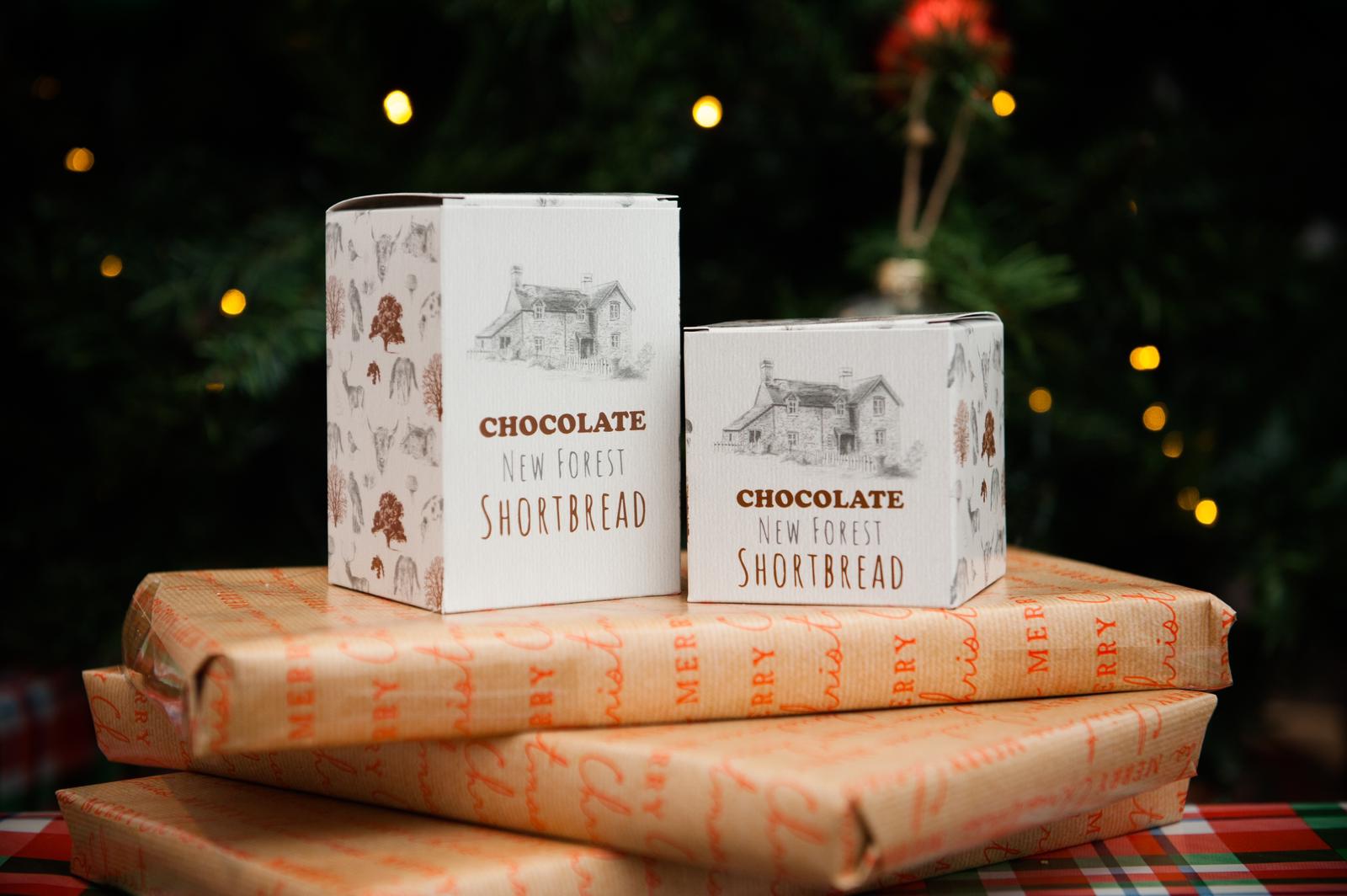 Chocolate flavoured New Forest Shortbread