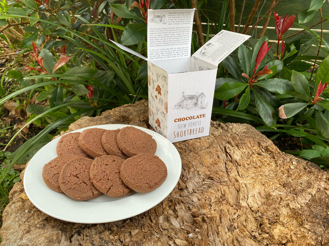 Chocolate flavoured New Forest Shortbread