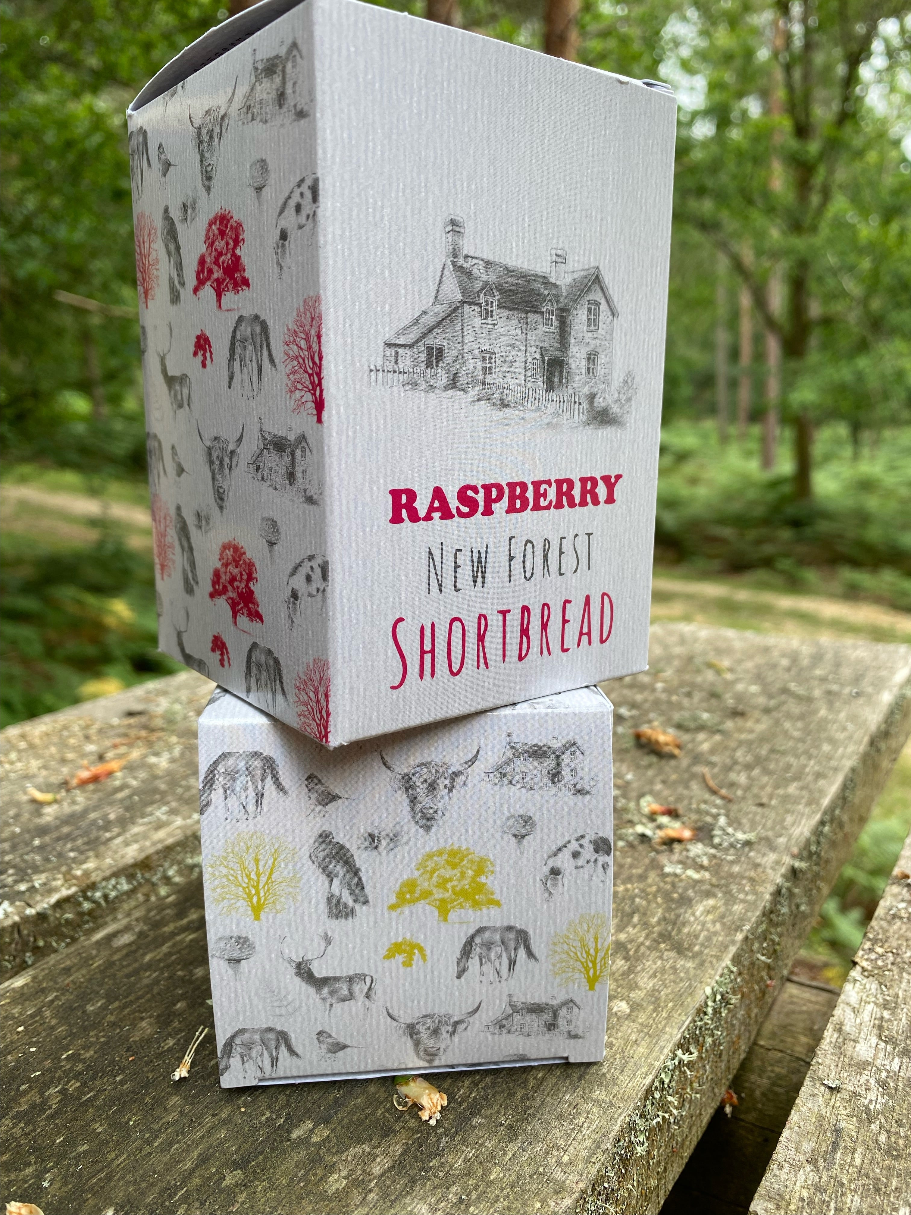 Raspberry flavoured New Forest Shortbread