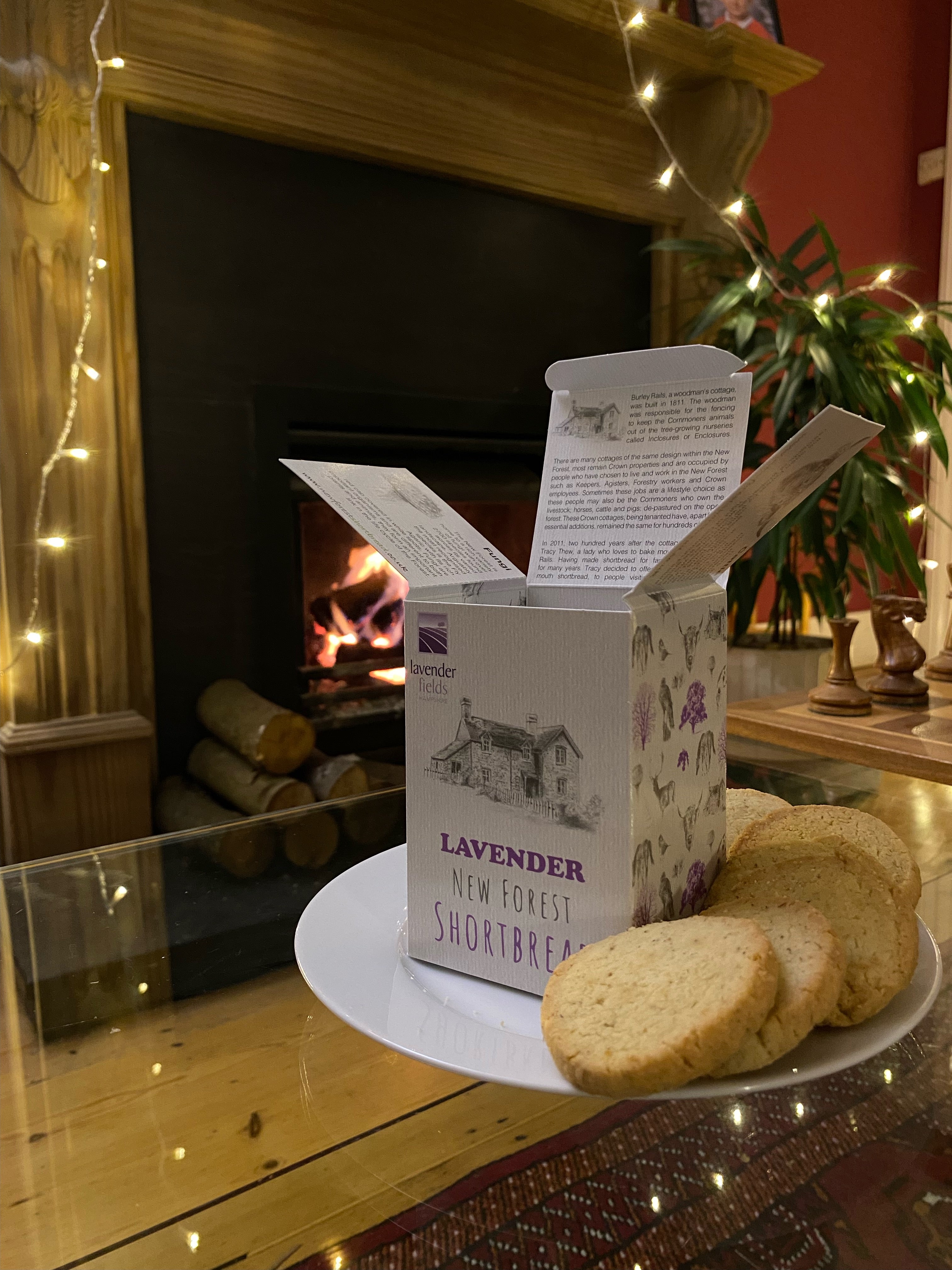 Lavender flavoured New Forest Shortbread