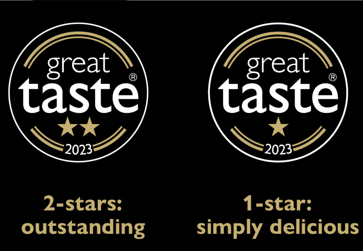 Proud winners of 3 Great Taste Awards!