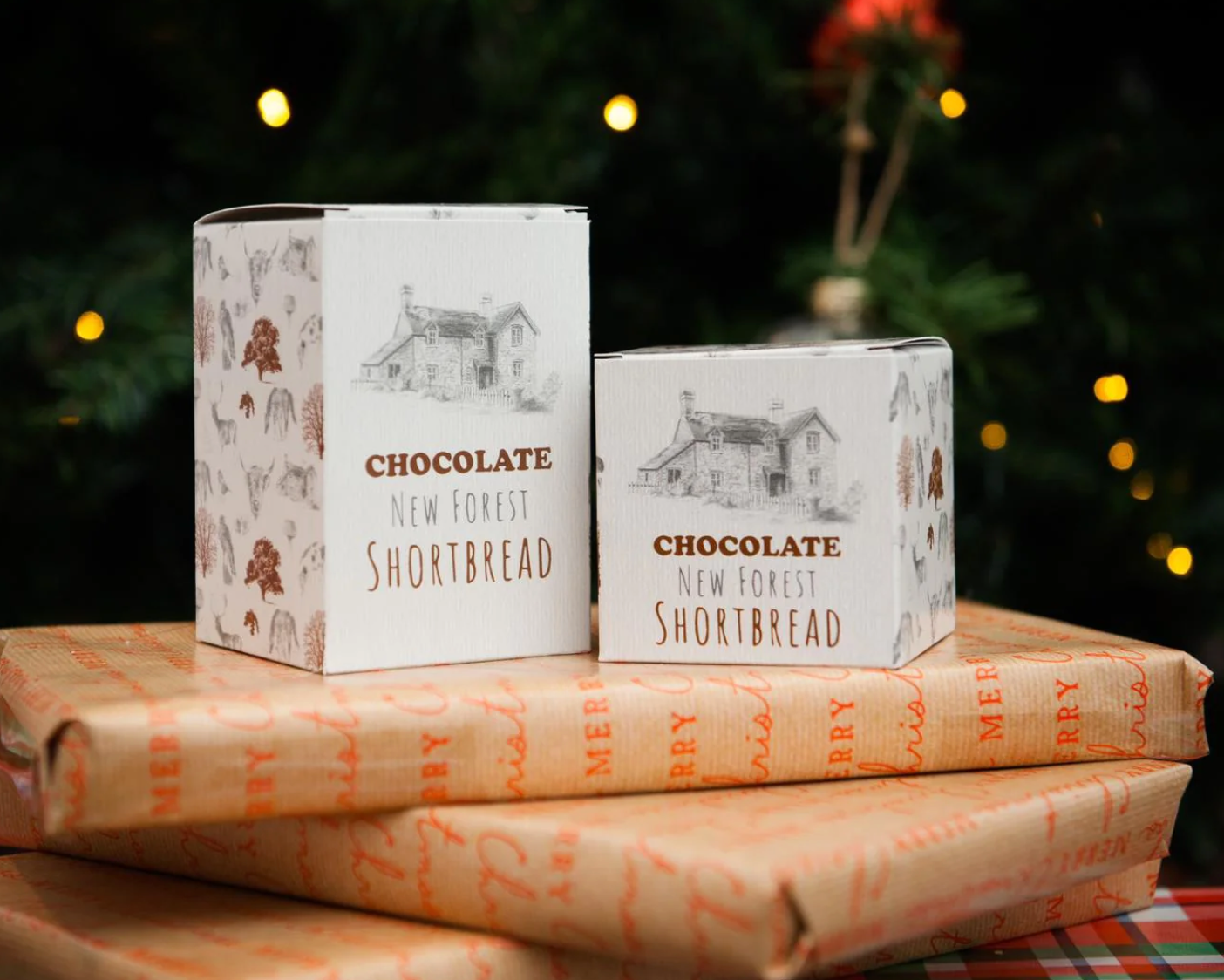 Chocolate flavoured New Forest Shortbread