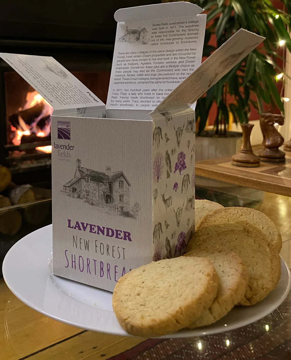 Lavender flavoured New Forest Shortbread