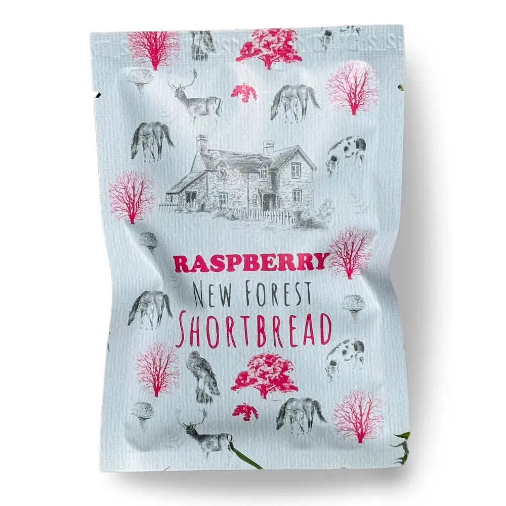 Raspberry Flavoured New Forest Shortbread - Snack Pack (2 Pieces)