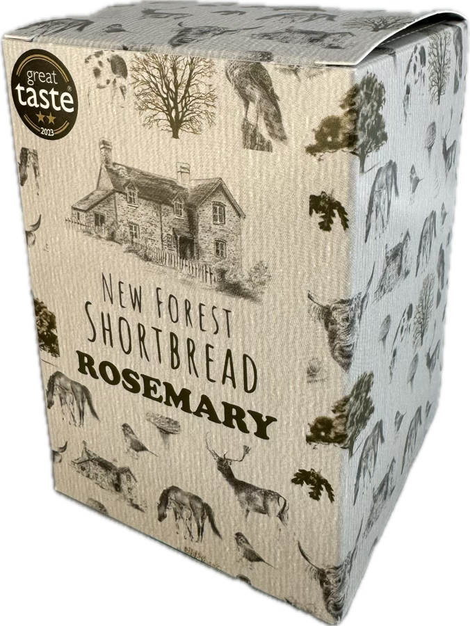 Rosemary Flavoured New Forest Shortbread - Box of 8